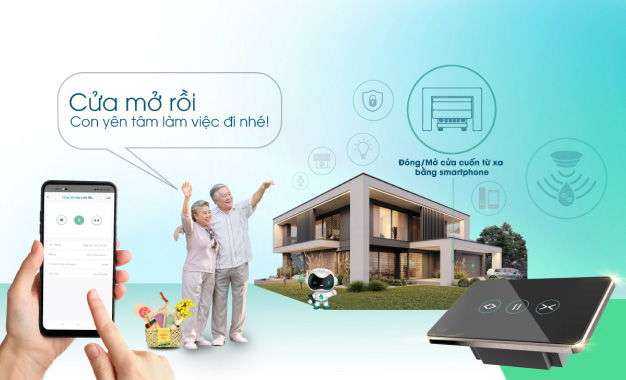 Công tắc cửa cuốn thông minh CTCU.BLE CN.DOT