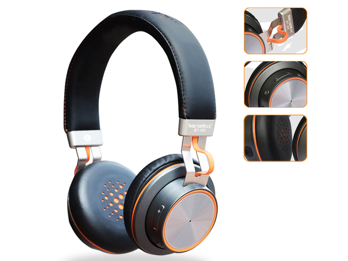 Tai nghe không dây On-ear SoundMax BT300 (Đen)
