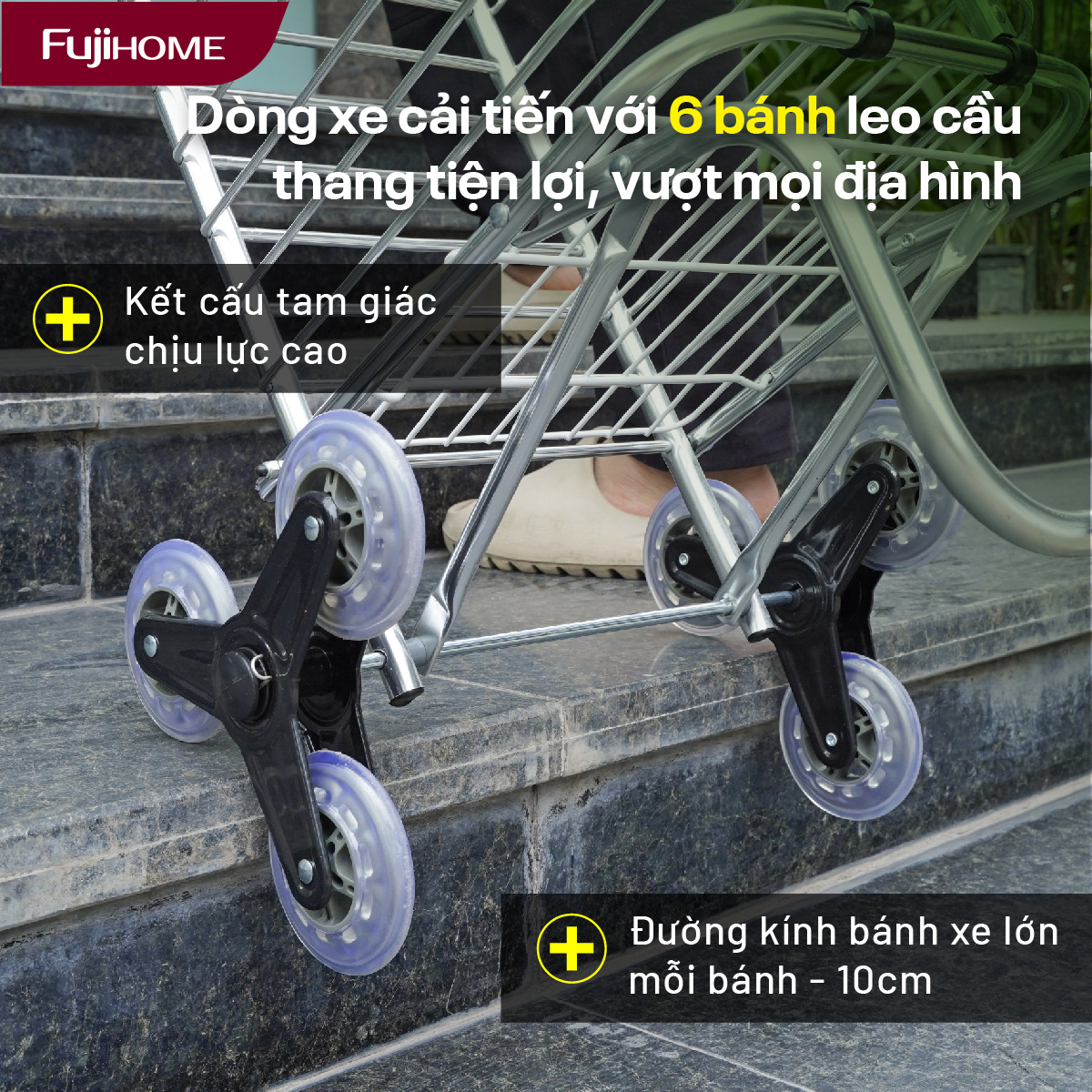 Xe đi chợ gấp gọn Fujihome SC-260NEW2