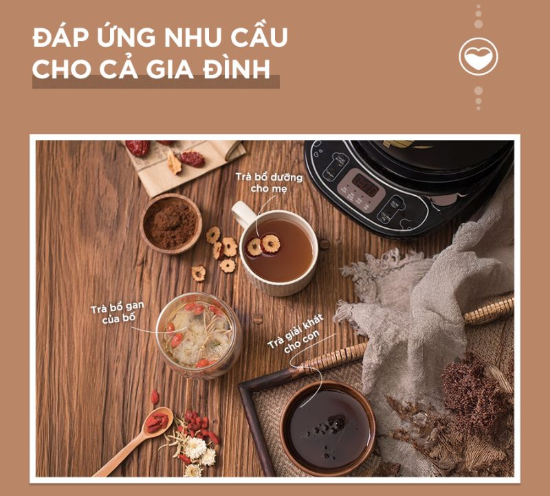 Ấm sắc thuốc Bear 4L HTM-4H40X