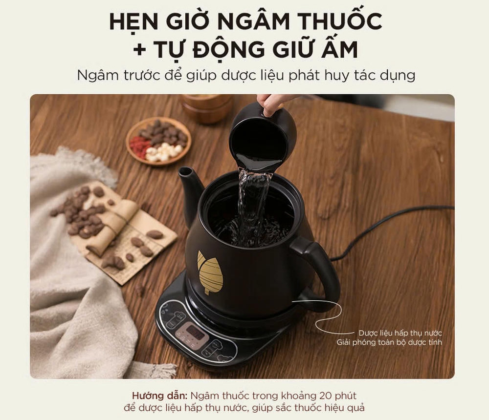 Ấm sắc thuốc Bear HTM-4H40X
