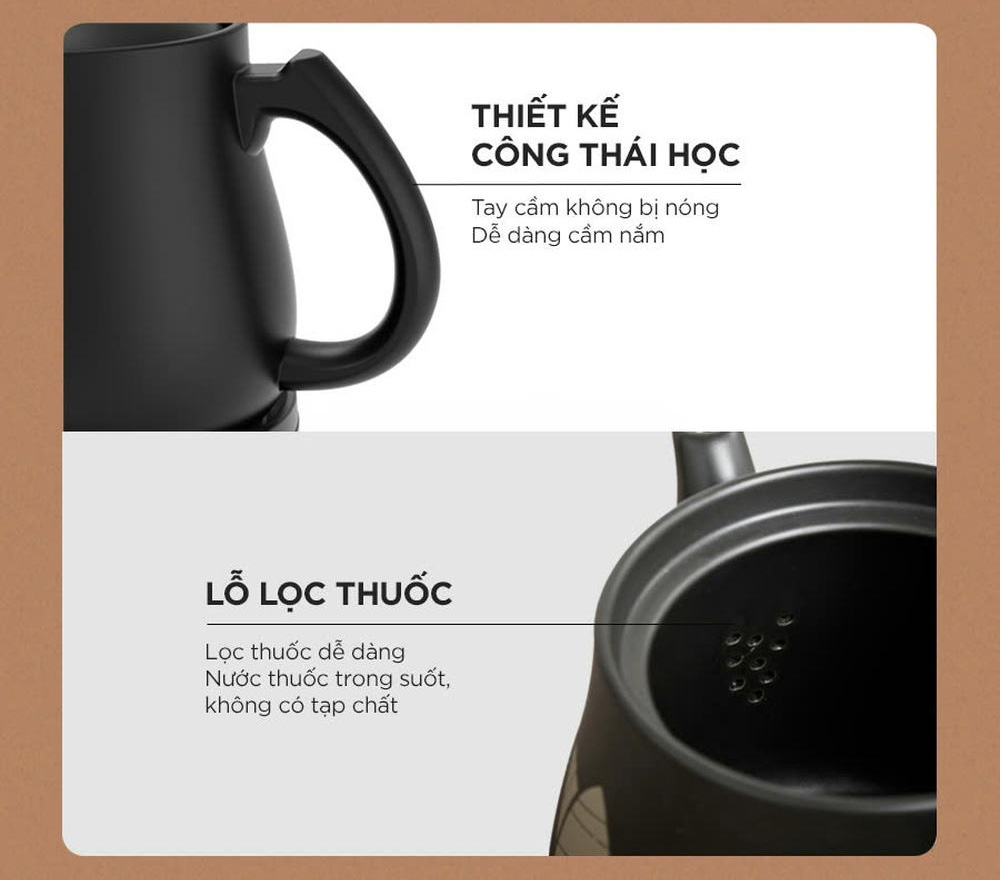 Ấm sắc thuốc Bear