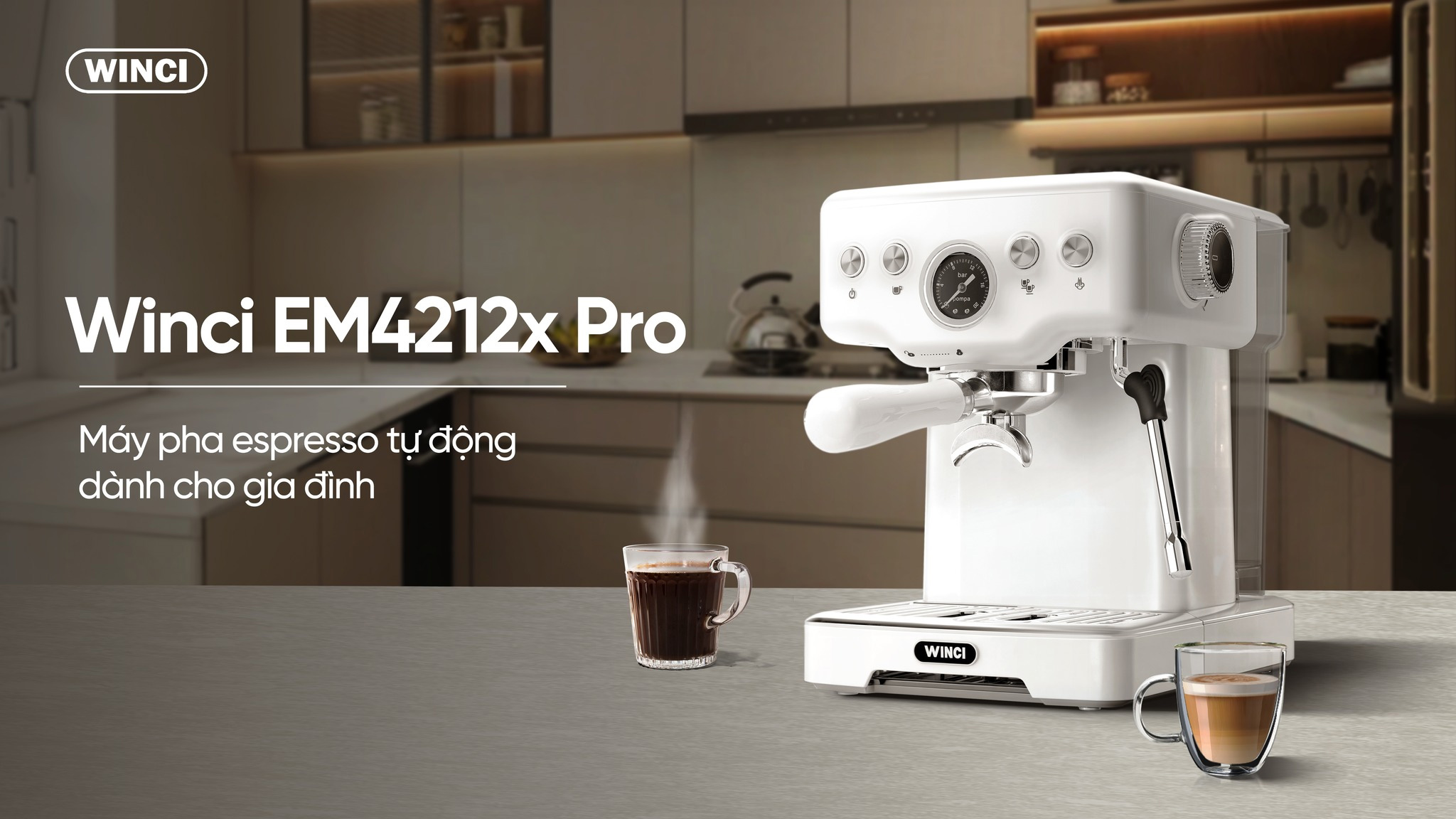 Máy pha cà phê Espresso Winci EM4212