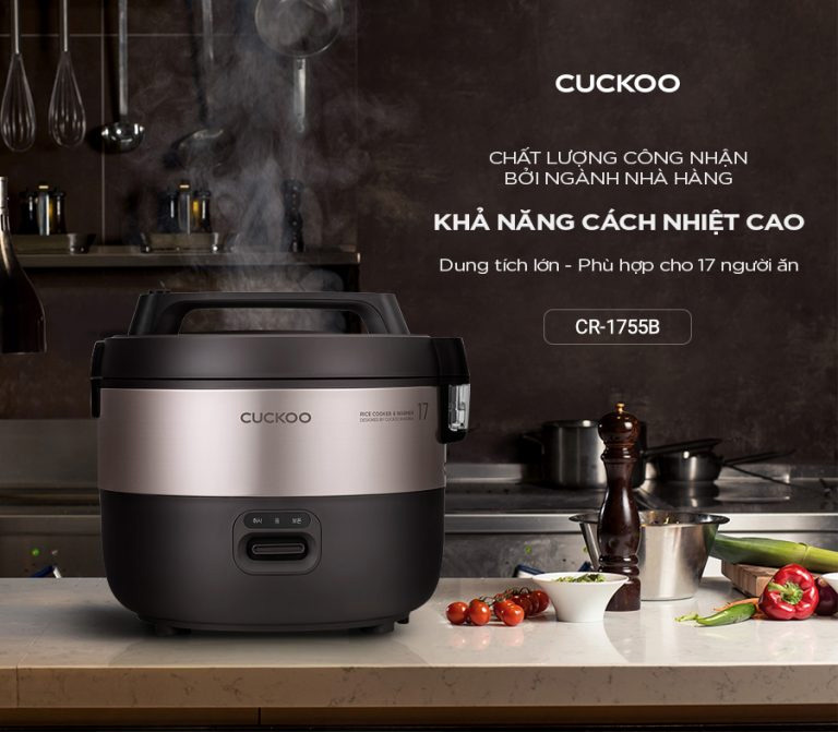 Nồi cơm nắp gài Cuckoo CR-1755/KBBKCRVN