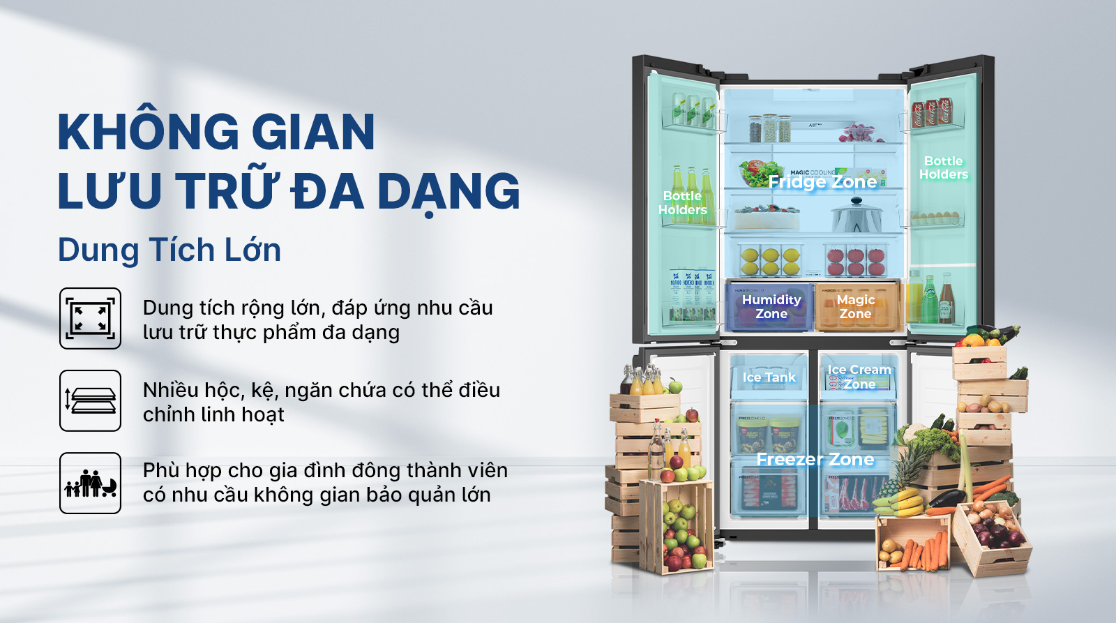 Tủ lạnh Aqua Inverter AQR-M600XA(GB)