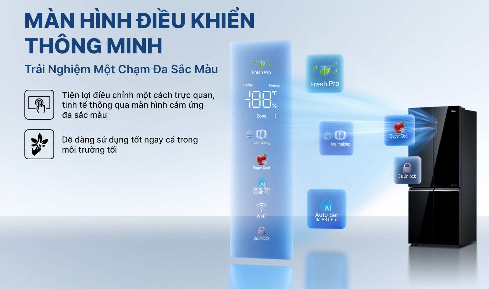 Tủ lạnh Aqua 529 lít AQR-M600XA(GB)