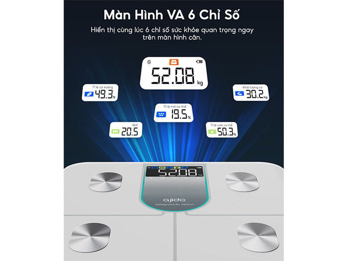 Cân điện từ thông minh Ajido Vaslist V6 Lite