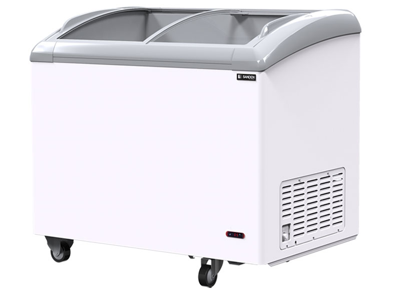 Tủ đông cửa kính cong Sanden SNC-0355 (330 lít)