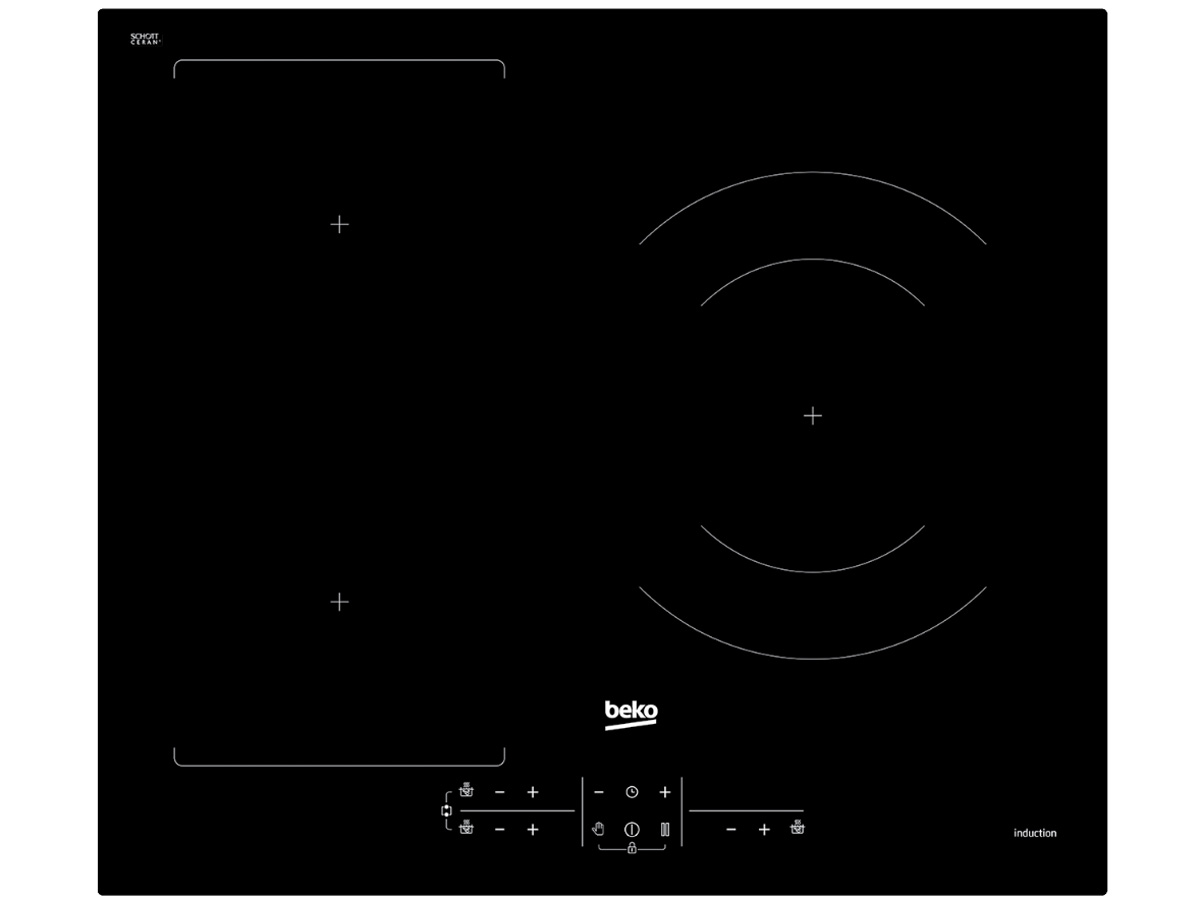 Bếp từ âm Beko 3 vùng nấu HII 63200 FHT