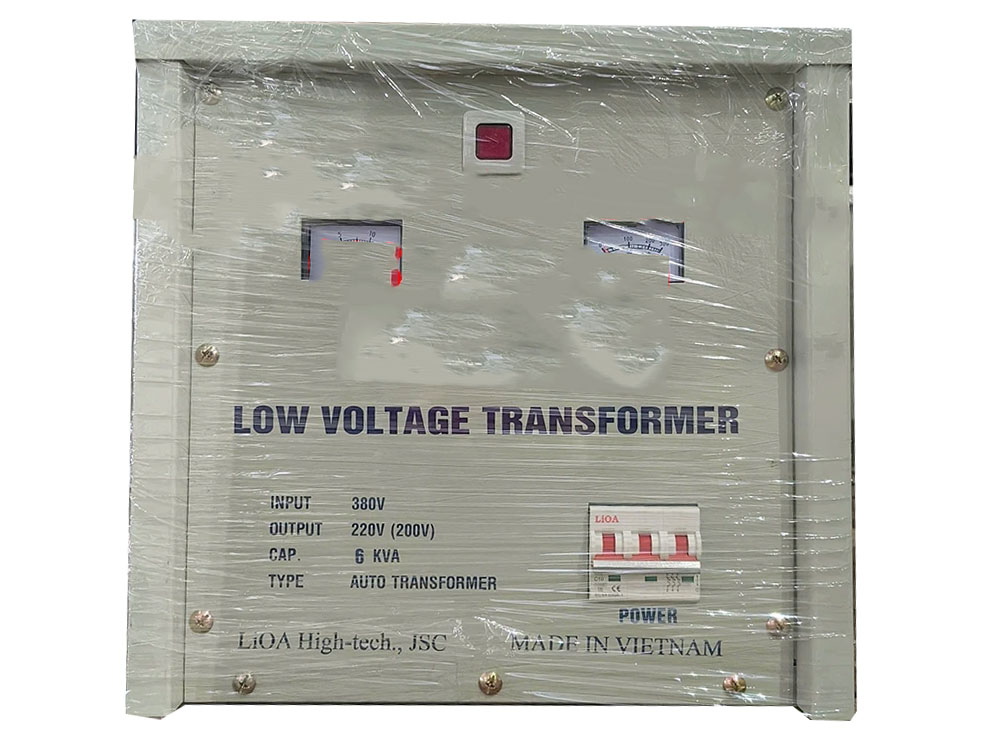 Biến áp đổi nguồn hạ áp 3 pha Lioa 6 KVA 3K600M2YH5YT (tự ngẫu)
