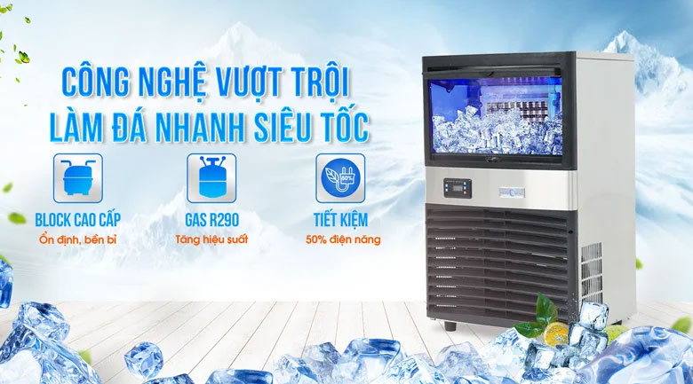 Máy làm đá viên Newcool  
