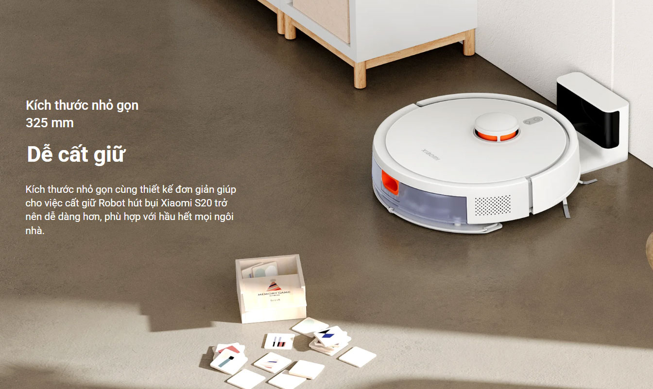 Robot hút bụi lau nhà Xiaomi Vacuum S20 (BHR8629EU)
