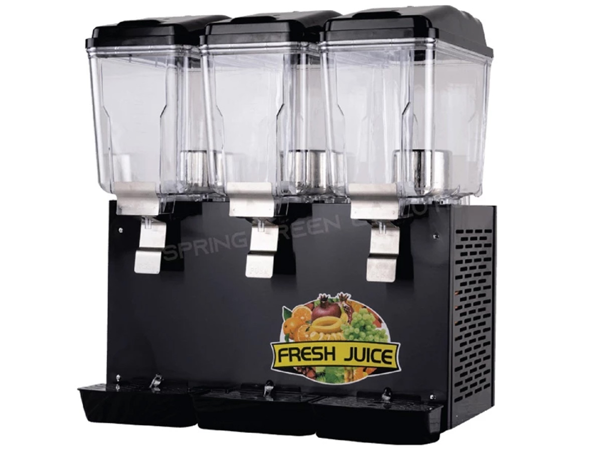 Máy làm lạnh nước trái cây kiểu khuấy tự động JS16LX3-STIR-T (3 ngăn tay đảo)