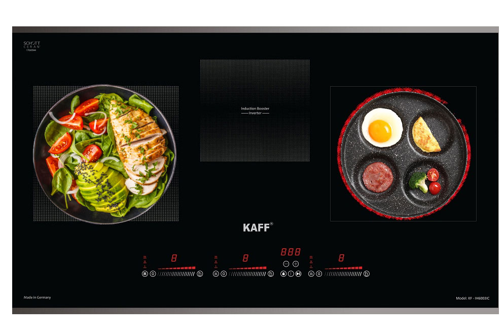 Bếp điện từ Kaff KF-IH6003IH (bếp 2 từ, 1 hồng ngoại)