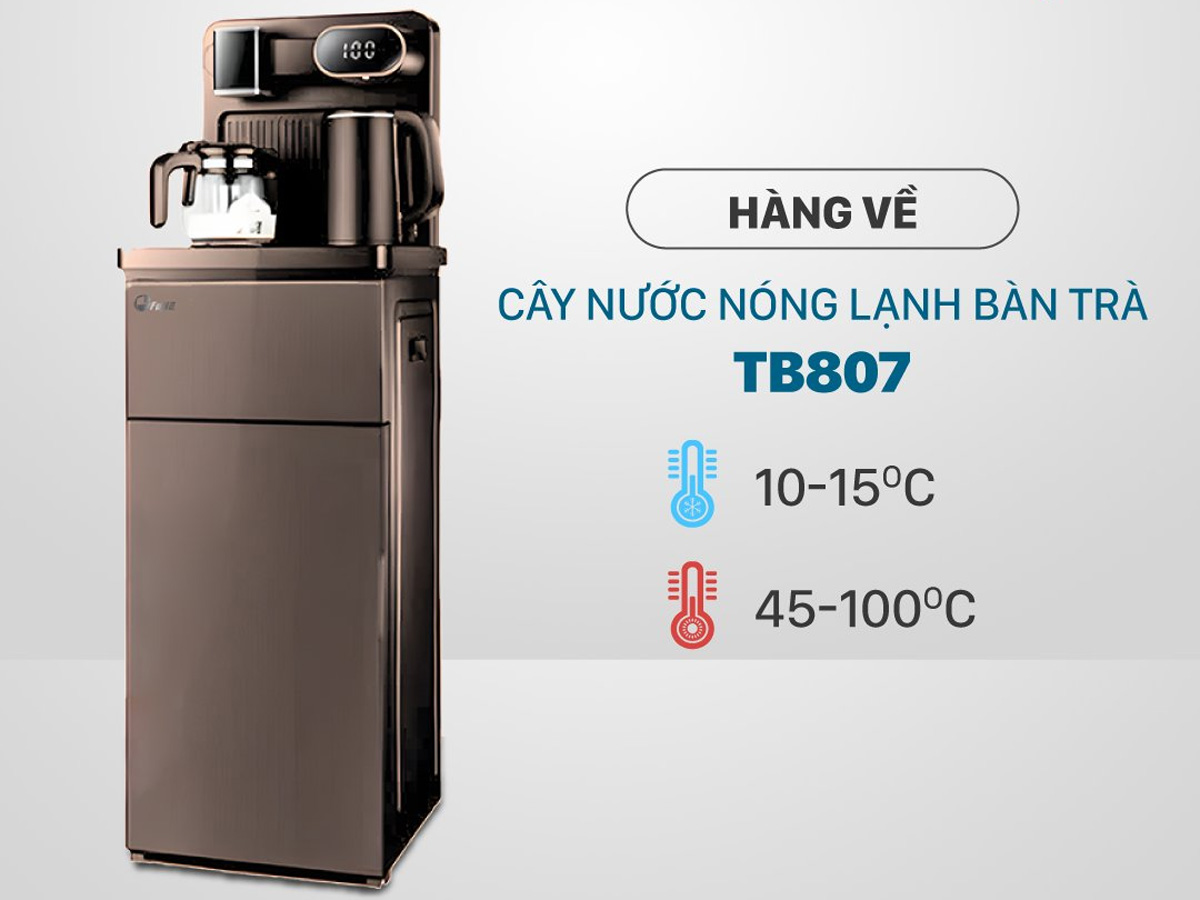 Cây nước nóng lạnh bàn trà, cafe FujiE TB807