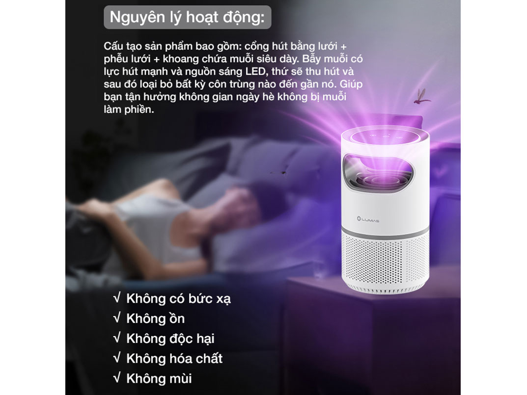 Đèn bắt muỗi Lumias IP-30W Lite