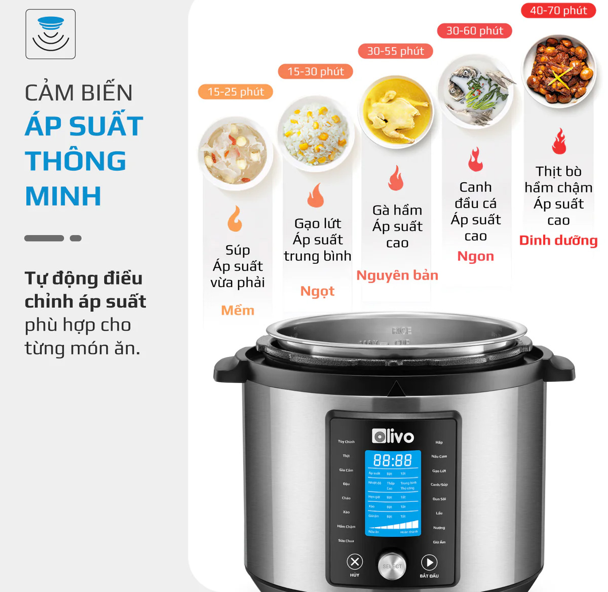 Nồi áp suất điện đa năng Olivo
