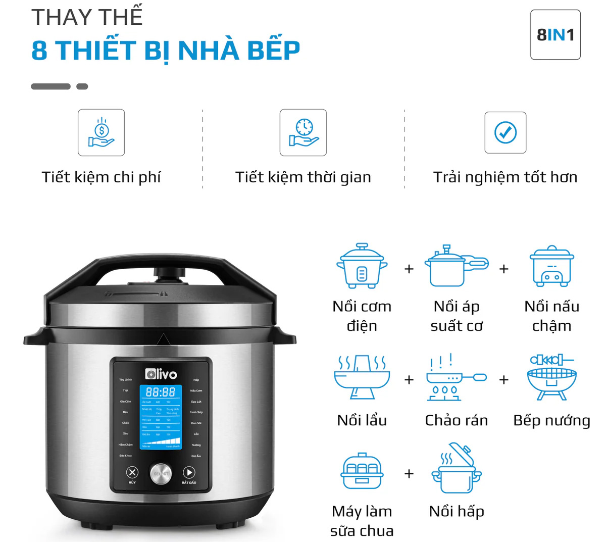 Nồi áp suất điện Olivo