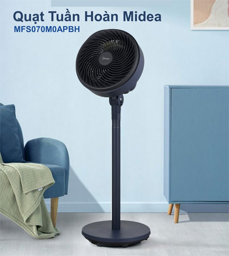 Quạt tuần hoàn Midea MFS-070M0APBH có thể sử dụng cả 4 mùa trong năm
