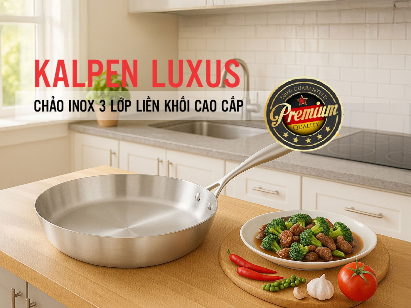 Chảo inox Kalpen Luxus