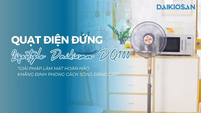 quạt điện lifestyle Daikiosan DQ100 phù hợp với nhiều không gian sống
