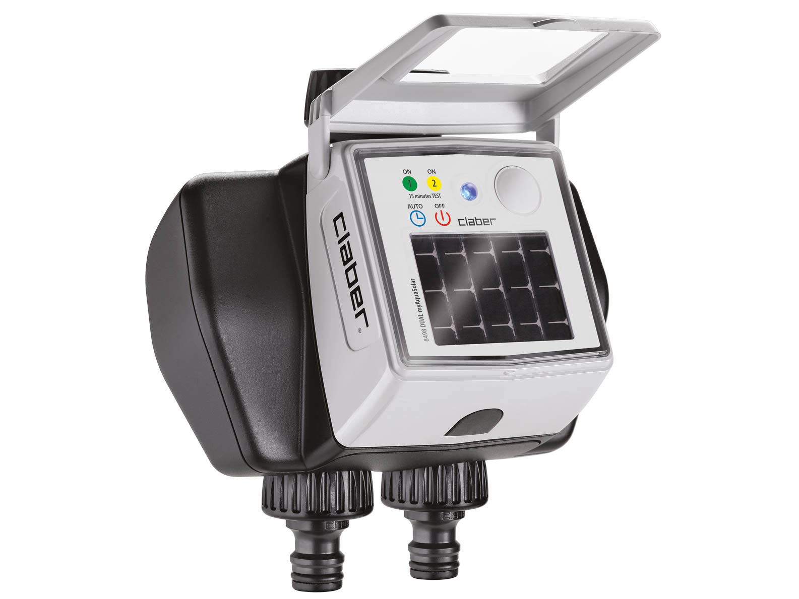 Bộ hẹn giờ tưới cây năng lượng mặt trời Tempo myAquaSolar 2 kênh tưới Claber 8498