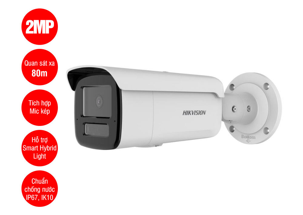 Camera IP 2MP Hikvision DS-2CD2T23G2-4LI2