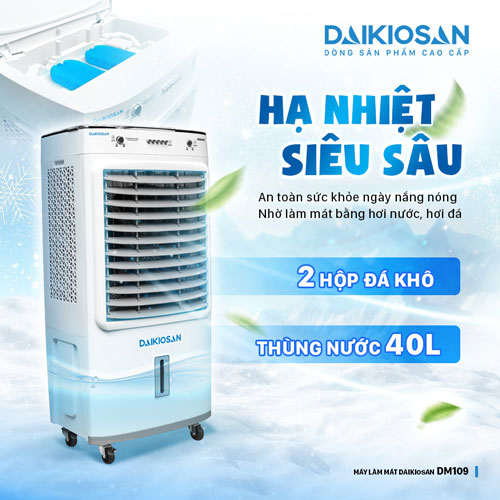 Daikiosan DM109 có bình chứa nước dung tích 40 lít