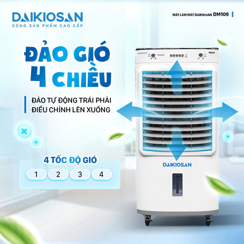 Daikiosan DM109 còn được trang bị 4 tốc độ gió