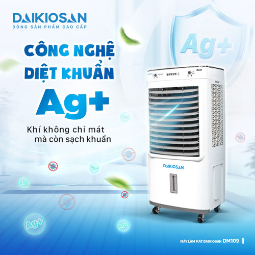 Daikiosan DM109 ứng dụng công nghệ Ag+ giúp lọc không khí hiệu quả