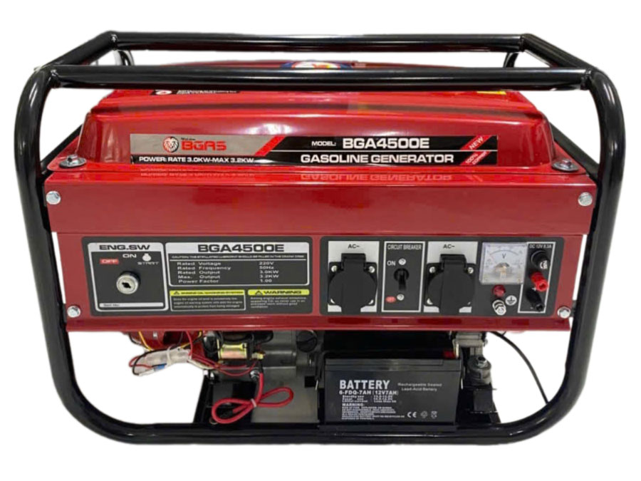 Máy phát điện chạy xăng Bgas BGA4500E (3KW, đề nổ)
