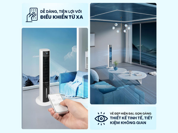 quạt tháp hơi nước FujiHome AC-18LE có kiểu dáng hiện đại