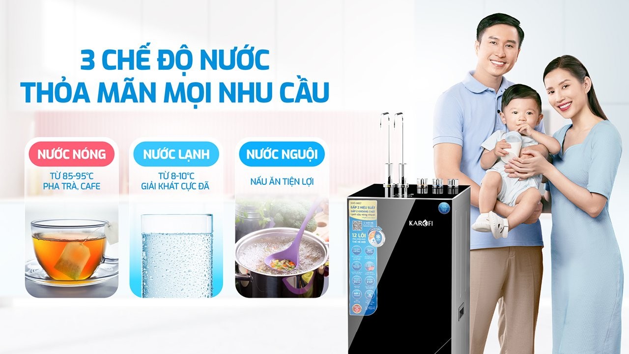 Máy lọc nước nóng lạnh Karofi  
