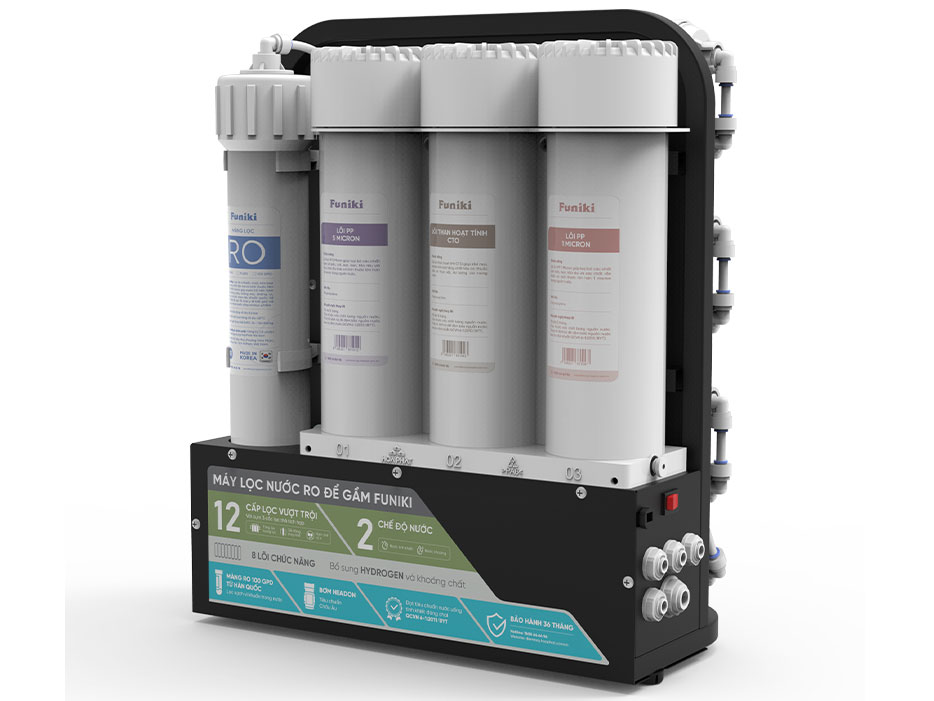 Máy lọc nước RO có 12 lõi lọc Máy lọc nước RO