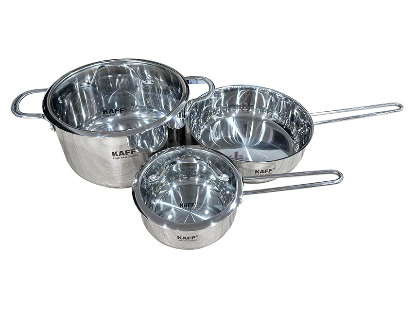 Bộ nồi inox 3 món Kaff KF-ST05304