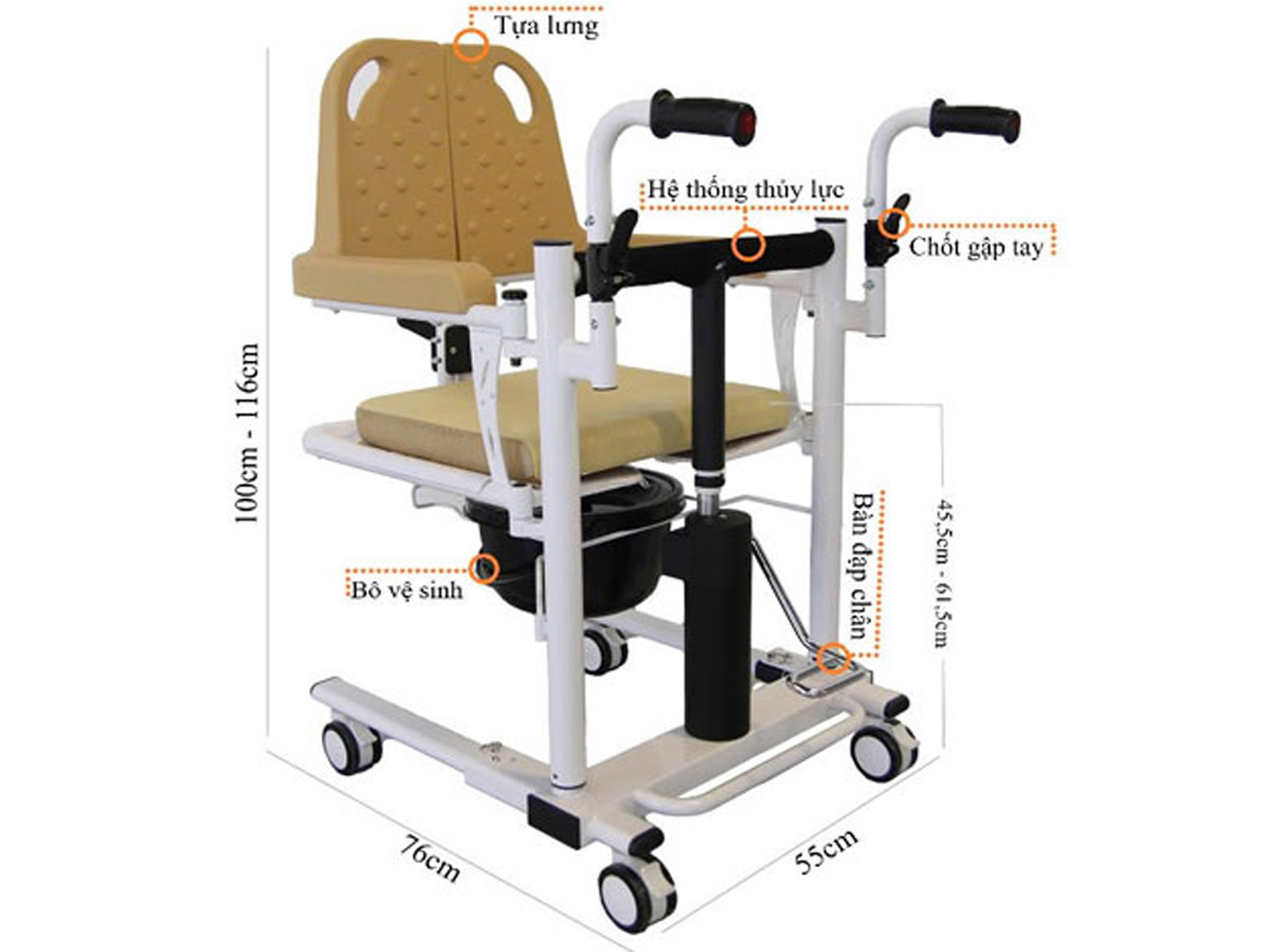 Xe di chuyển bệnh nhân Lucass D-700