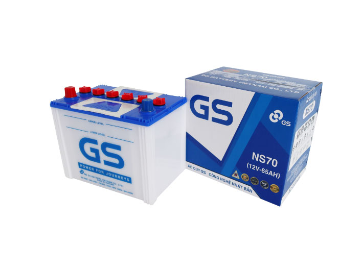 Ắc quy nước GS NS70 (12V - 65Ah)