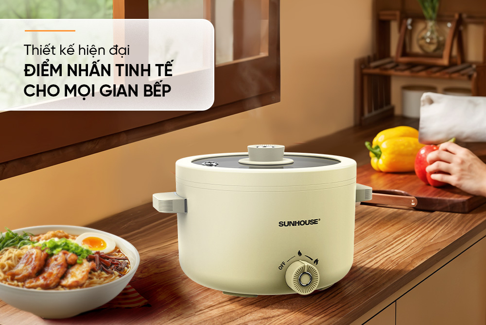 Lẩu điện mini đa năng Sunhouse SHD4517 (2 lít)