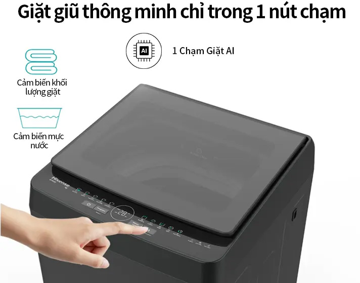 Máy giặt Hisense cửa trên WT90F30