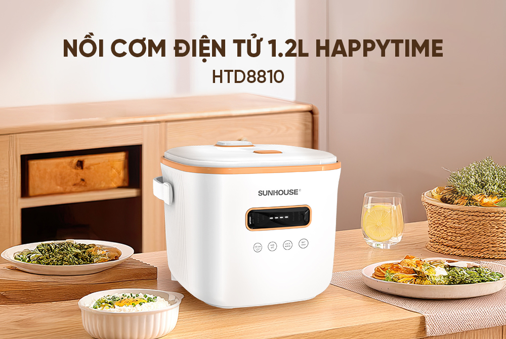 Nồi cơm điện tử 1.2 lít Happytime HTD8810