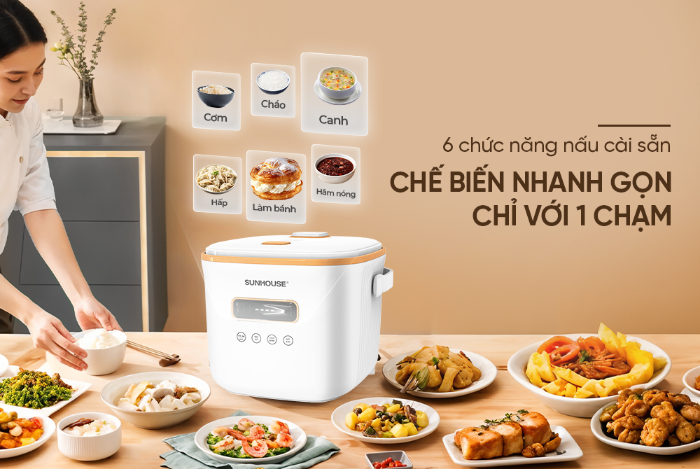 Nồi cơm điện Sunhouse