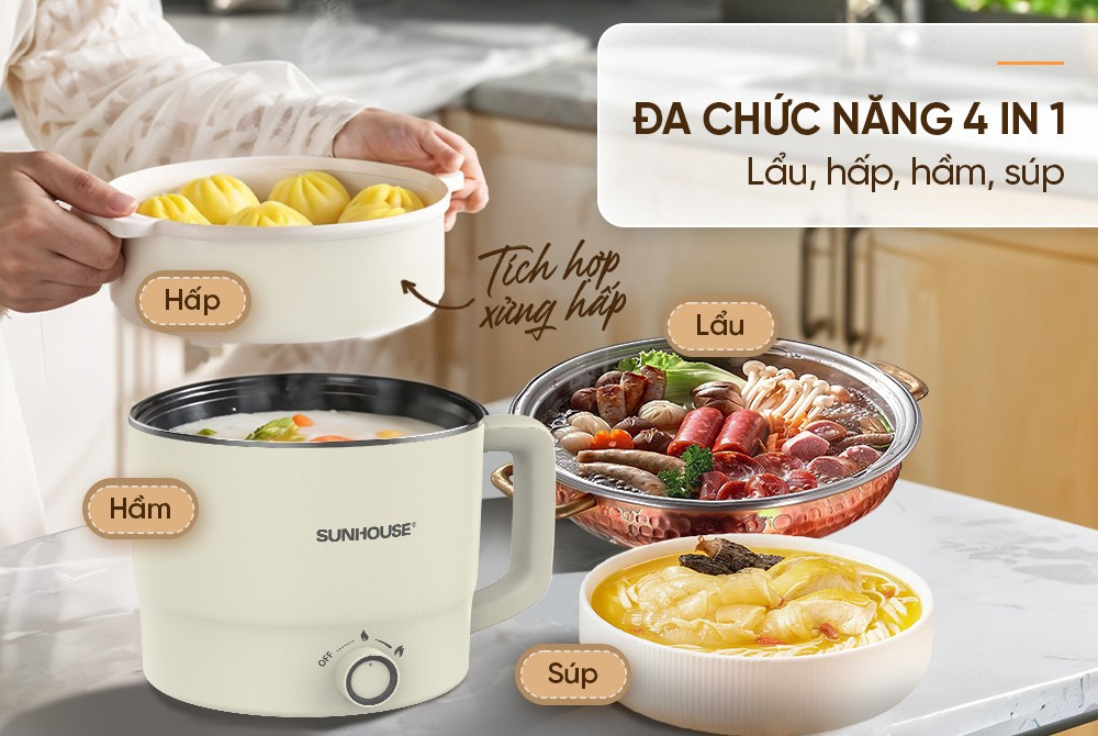 Nồi lẩu mini đa năng Sunhouse SHD4516