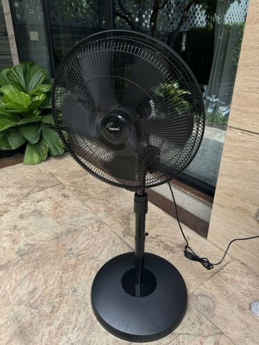 Quạt cây đen Hatari IP20M1 sử dụng động cơ bạc đạn (vòng bi) hiện đại 