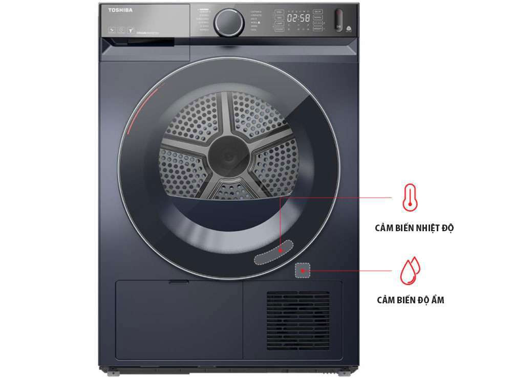 Máy sấy quần áo Toshiba 10 kg TD-BP110GHV(MG)