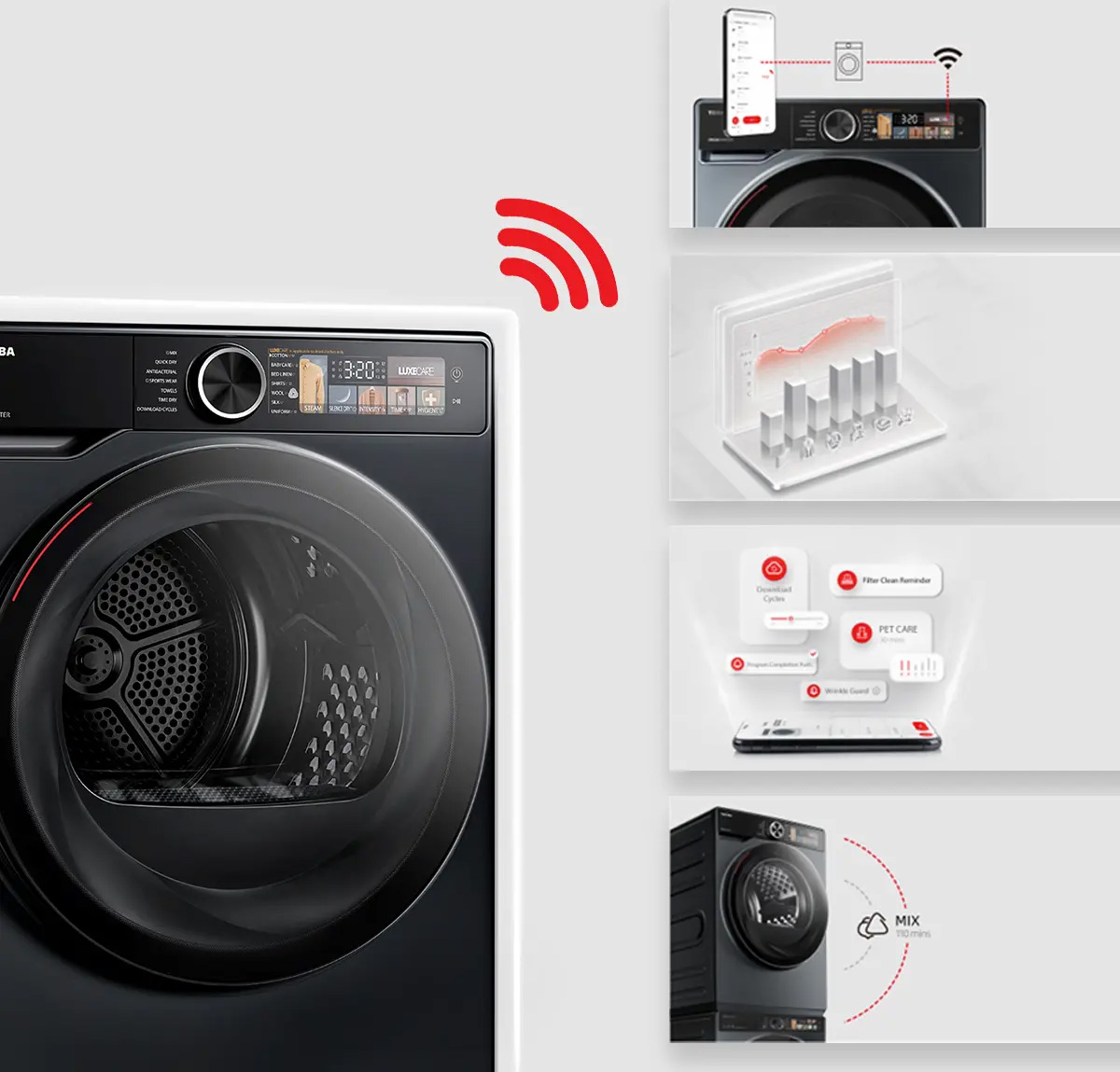 Máy sấy bơm nhiệt Toshiba