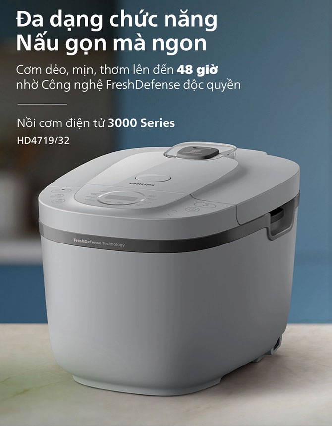 Nồi cơm điện tử Philips HD4719/32 