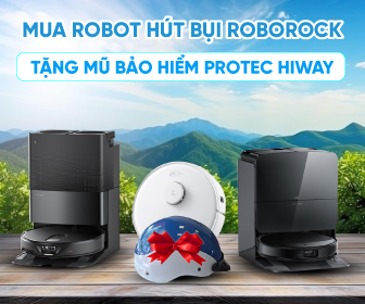 Tặng mũ bảo hiểm Protec Hiway khi mua Robot hút bụi, máy hút bụi Roborock Tặng mũ bảo hiểm Protec Hiway khi mua Robot hút bụi, máy hút bụi Roborock