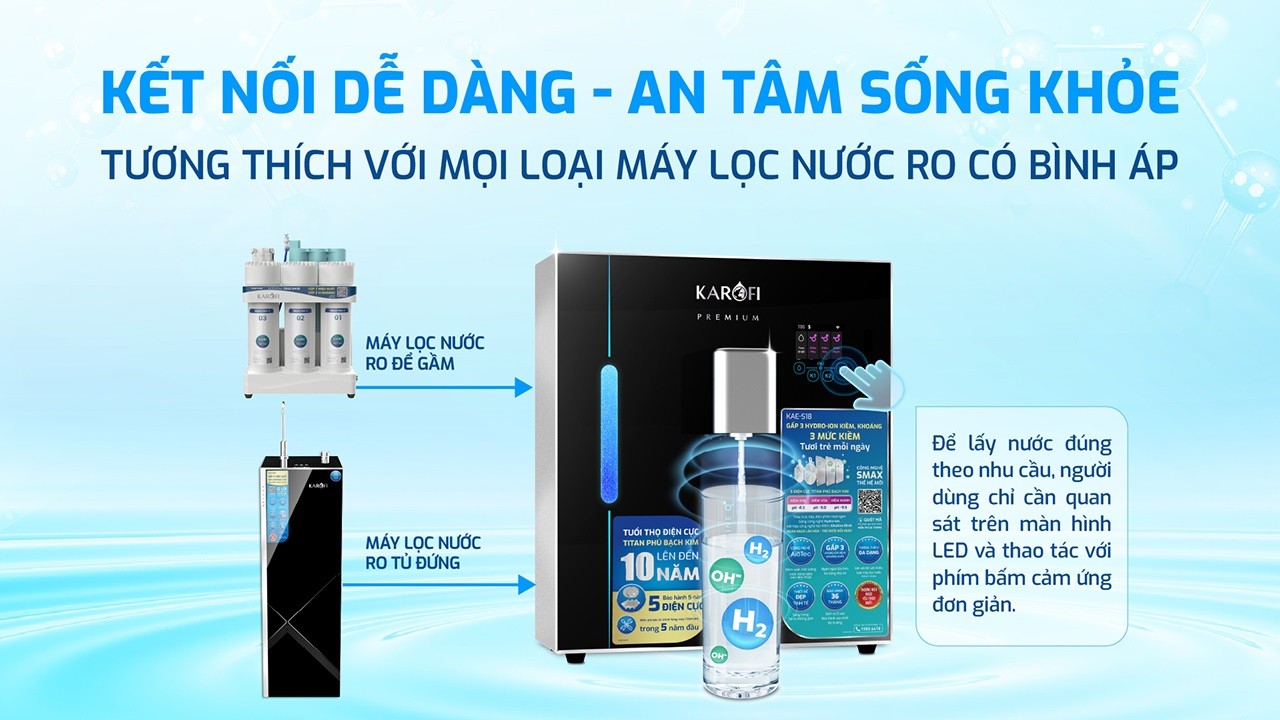 Máy chuyển đổi Hydro-ion kiềm KAE-S18