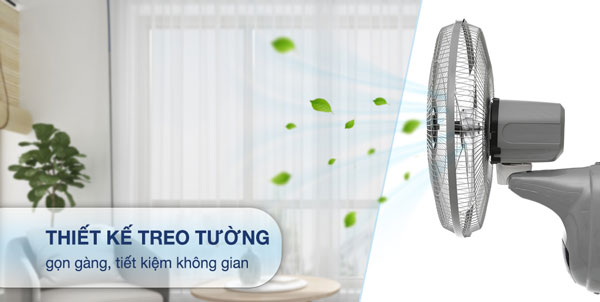 quạt treo tường Asia VY377092 có kiểu dáng hiện đại