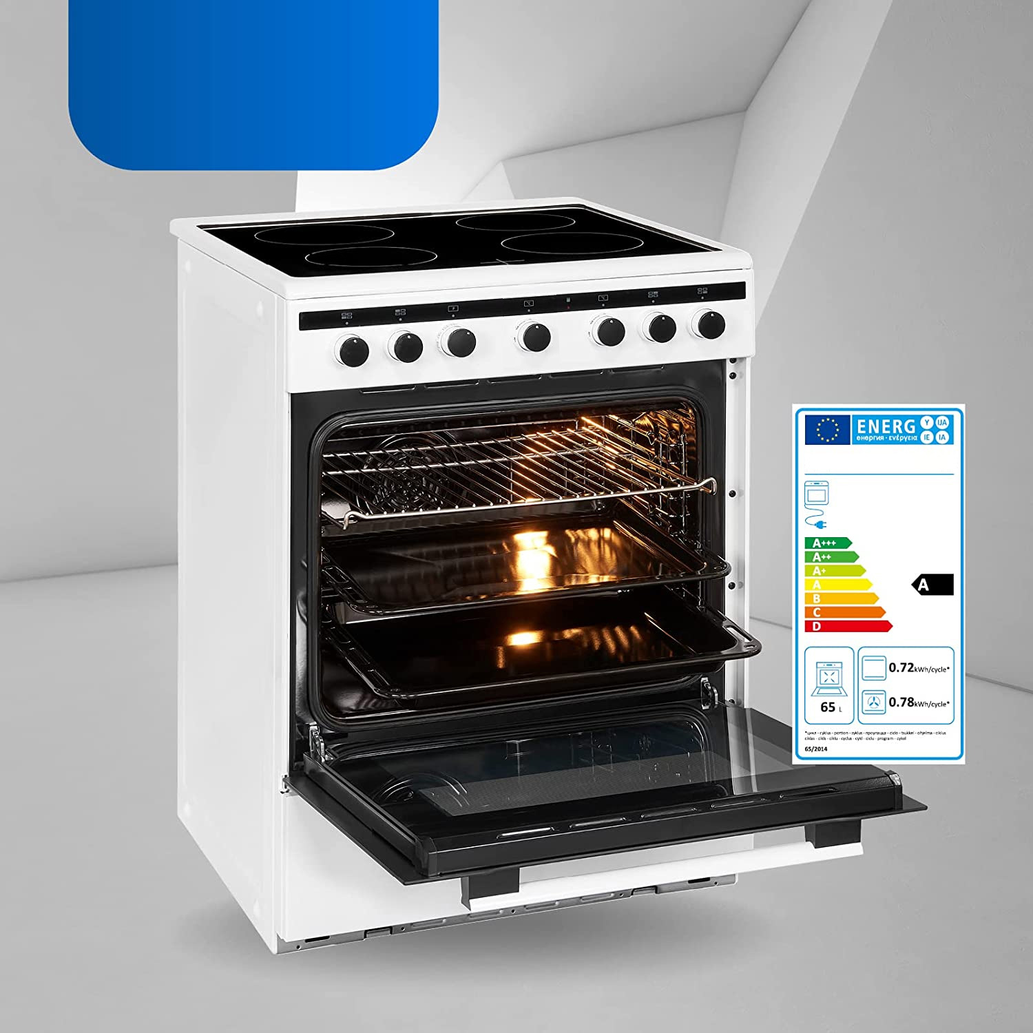 Bếp 4 từ kết hợp lò nướng Kaff KF-IK60850